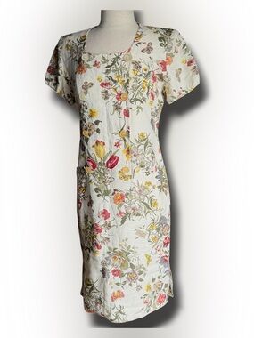 Gucci 100% Linen floral dress